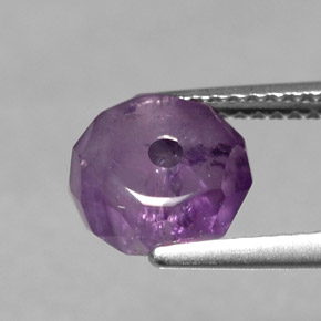 Amatista violeta natural de 2,34 ct, transparente, transparente / translúcido