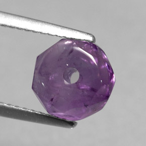 Amatista violeta natural de 2,34 ct, transparente, transparente / translúcido