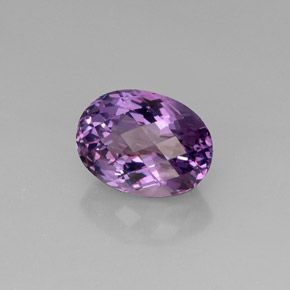 Amatista violeta natural de 10,58 ct, corte óvalo, VVS-VS
