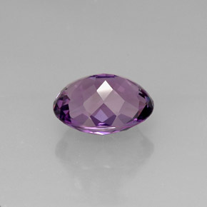 Amatista violeta natural de 10,58 ct, corte óvalo, VVS-VS
