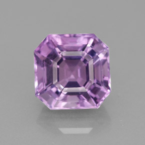 Amatista violeta natural de 2,69 ct, corte esmeralda, VVS-VS