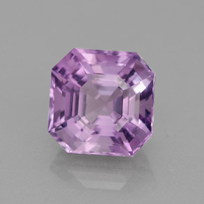 Amatista violeta natural de 2,69 ct, corte esmeralda, VVS-VS