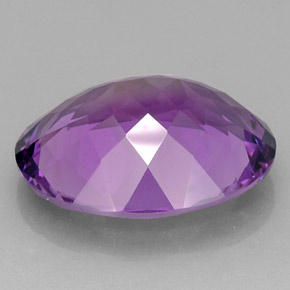 Amatista violeta natural de 28,36 ct, corte óvalo, IF