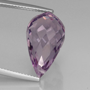 Amatista violeta natural de 11,27 ct, briolette, VVS