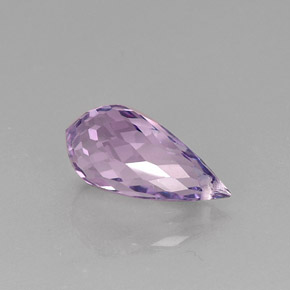 Amatista violeta natural de 6,14 ct, briolette, VVS