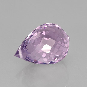Amatista violeta natural de 8,53 ct, briolette, VVS