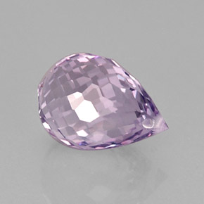 Amatista violeta natural de 8,53 ct, briolette, VVS