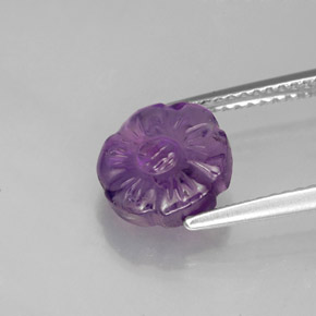 Amatista Violeta natural de 2.32 ct, Forma elegante, Translúcido