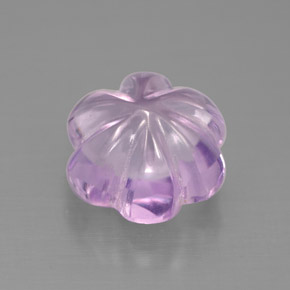 Amatista violeta natural de 3,04 ct, corte flor, transparente