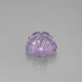 Amatista violeta natural de 1,53 ct, corte flor, transparente