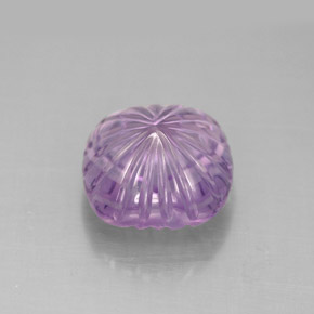 Amatista violeta natural de 4,20 ct, corte flor, transparente