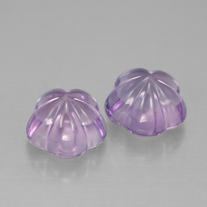Gemas de amatista violeta natural de  ct, corte flor, transparente