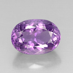 Amatista violeta natural de 7,93 ct, corte óvalo, VVS-VS