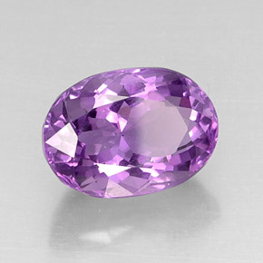 Amatista violeta natural de 7,93 ct, corte óvalo, VVS-VS