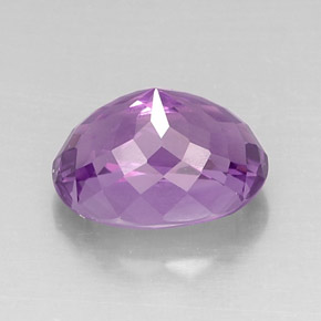 Amatista violeta natural de 7,93 ct, corte óvalo, VVS-VS