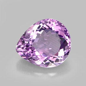 Amatista violeta natural de 6,96 ct, en forma de pera, VVS