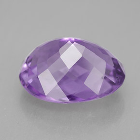 Amatista Violeta natural de 7.54 ct, Corte Óvalo, IF