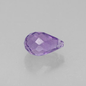 Amatista violeta natural de 1,25 ct, briolette, VS
