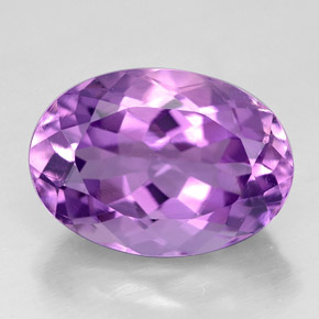 Amatista violeta natural de 5,52 ct, corte óvalo, VVS