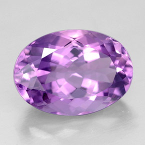 Amatista violeta natural de 5,52 ct, corte óvalo, VVS
