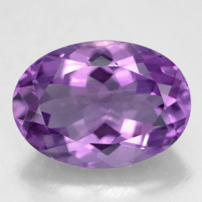 Amatista Violeta natural de 5.37 ct, Corte Óvalo, VVS