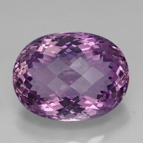 Amatista violeta natural de 44,58 ct, corte óvalo, IF