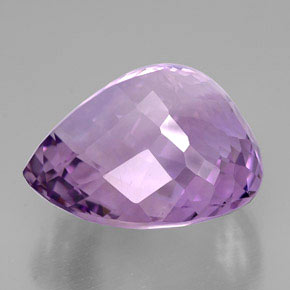 Amatista violeta natural de 53,61 ct, en forma de pera, IF