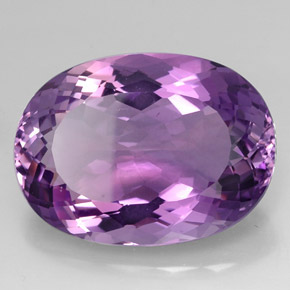 Amatista violeta natural de 38,07 ct, corte óvalo, IF