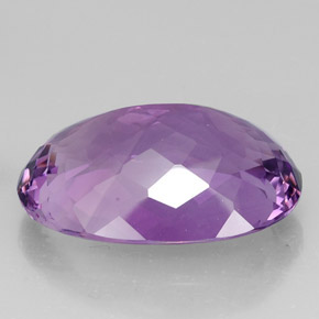 Amatista violeta natural de 38,07 ct, corte óvalo, IF