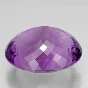 Amatista violeta natural de 65,73 ct, corte óvalo, IF