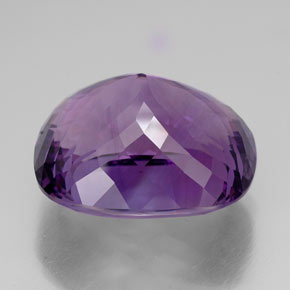 Amatista violeta natural de 58,79 ct, corte cojín, IF