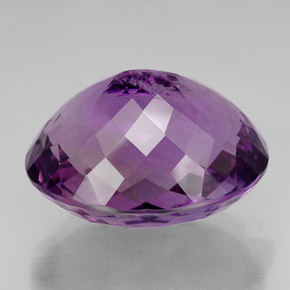 Amatista violeta natural de 49,96 ct, corte óvalo, IF
