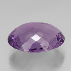 Amatista violeta natural de 33,87 ct, corte óvalo, IF