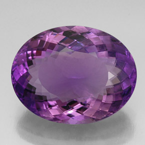 Amatista Violeta natural de 24.97 ct, Corte Óvalo, VVS