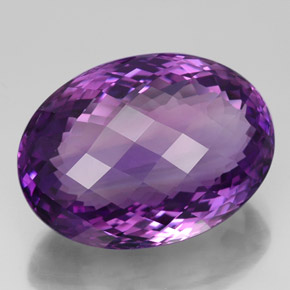 Amatista violeta natural de 50,62 ct, corte óvalo, IF
