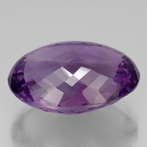 Amatista violeta natural de 50,62 ct, corte óvalo, IF