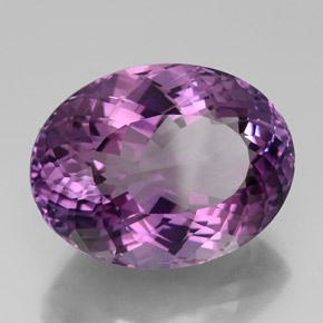 Amatista violeta natural de 33,03 ct, corte óvalo, VVS