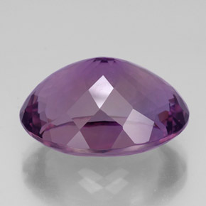 Amatista violeta natural de 33,03 ct, corte óvalo, VVS