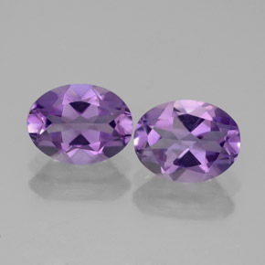 Gemas de amatista violeta natural de  ct, corte óvalo, VVS-VS
