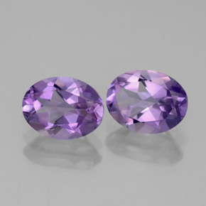 Gemas de amatista violeta natural de  ct, corte óvalo, VVS-VS