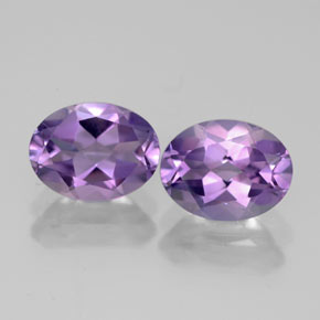 Gemas de amatista violeta natural de  ct, corte óvalo, VVS-VS