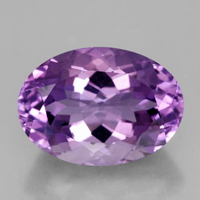 Amatista violeta natural de 5,90 ct, corte óvalo, VVS-VS