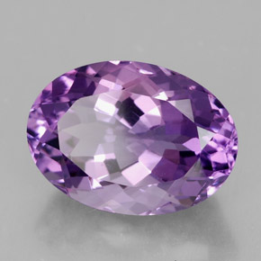 Amatista violeta natural de 5,90 ct, corte óvalo, VVS-VS