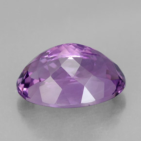 Amatista violeta natural de 5,90 ct, corte óvalo, VVS-VS