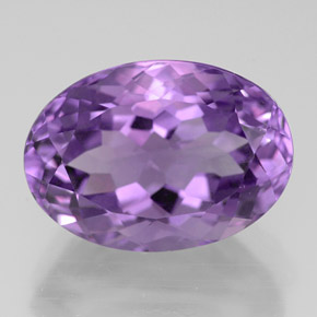 Amatista violeta natural de 6,44 ct, corte óvalo, VVS