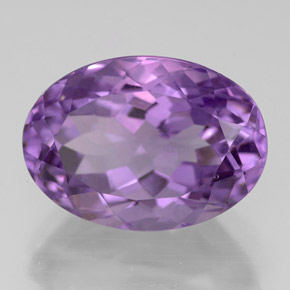 Amatista violeta natural de 6,44 ct, corte óvalo, VVS