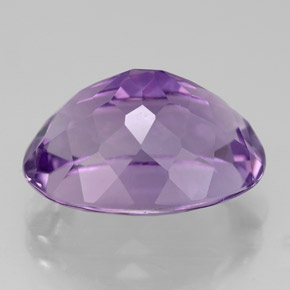 Amatista violeta natural de 6,44 ct, corte óvalo, VVS