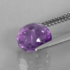 Amatista violeta natural de 2,51 ct, transparente, transparente / translúcido
