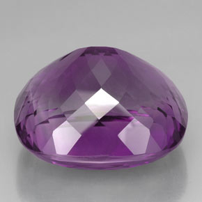 Amatista violeta natural de 75,39 ct, corte cojín, VVS