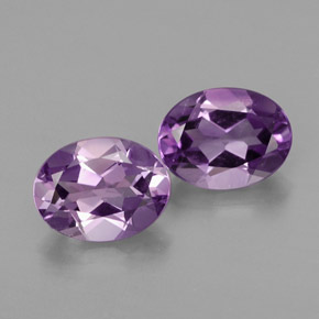 Gemas de amatista violeta natural de  ct, corte óvalo, VVS-VS